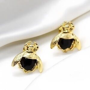Gold Insect Earrings